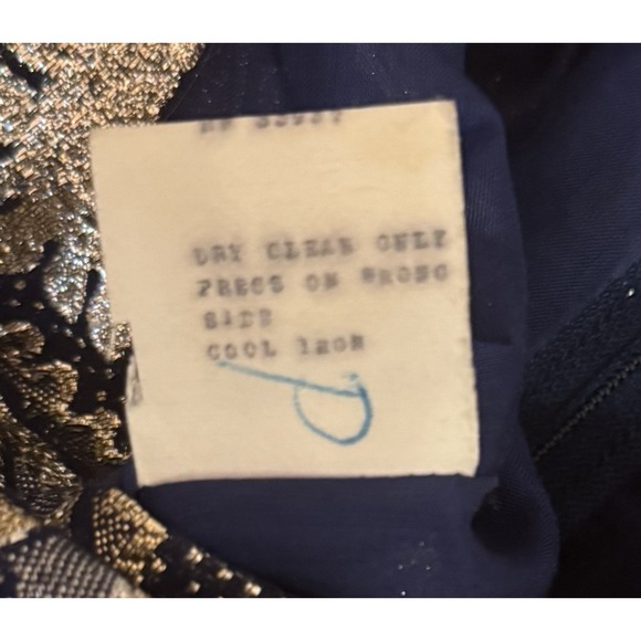 VTG Neiman Marcus Bob Cunningham‎ Nellica Beitner Metallic Maxi Dress Size 8 - Picture 15 of 15